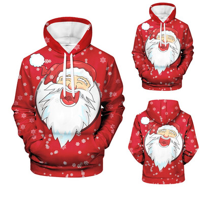 

Toponeto Mens Casual Christmas 3D Print Long Sleeve Hooded Sweater Jacket Coat
