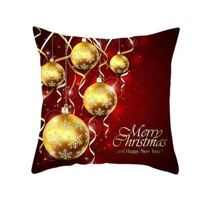 

18 x 18 Inch Merry Christmas Xmas Designed Throw Pillow Case Cover Cushion Decor