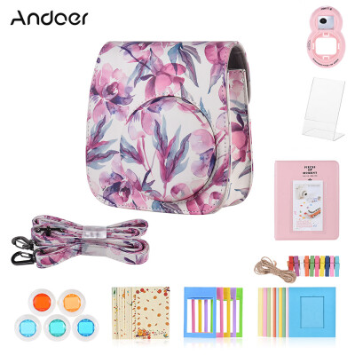 

Andoer 8 in 1 Accessories Bundle for Fujifilm Instax Mini 9888s with Camera CaseSelfie MirrorFilterAlbumPhoto FrameSticke