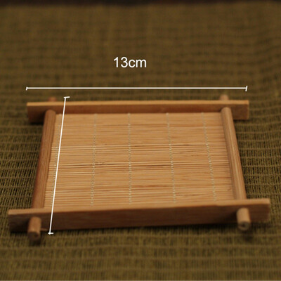

Japan Teaism Decorative Bamboo Cup Pad Multi-design Insulated Coaster Teacup Mat for Tea Table Decoration Tea Ceremony Supplies