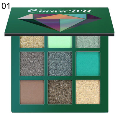 

9Colors Charming Glitter Women Eye Shadow Palette Matte Pigmented Shimmers Makeup