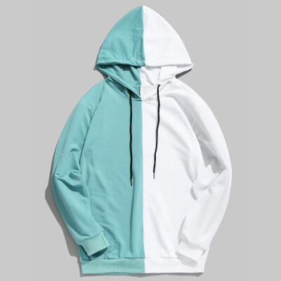 

Gobestart Mens Casual Patchwork Slim Fit Hoodie Outwear Blouse Sweatshirt