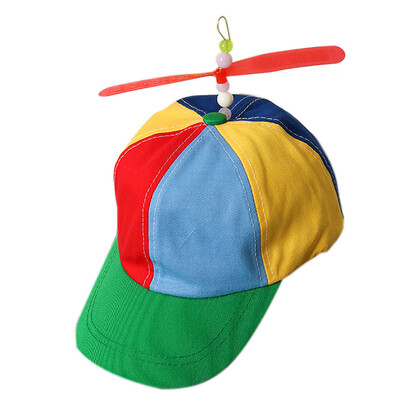 

YIWULAPropeller Cap Hat Helicopter Rainbow Tweedle Pride Party Kuso Fancy Dress Nerd
