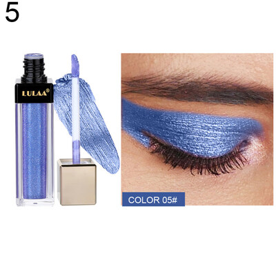 

LULAA 12 Colors Glitter Liquid Eyeshadow Smoky Waterproof Long Lasting Cosmetic