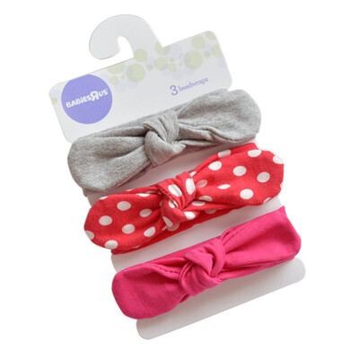 

Toddler Headband Turban Knot Head Wrap Girls Kids Baby Bow Hairband 3pcs Set