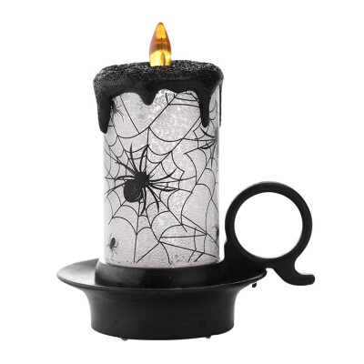 

Halloween LED Candle Lights Battery Operated Colorful Flameless Candle Fireplace Dining Table Decorations For Halloween