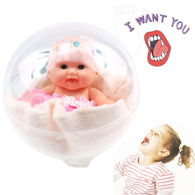 

Tailored Lifelike Realistic Baby Doll Transparent Ball Dreams Gift 4-inch Toy Soft Body