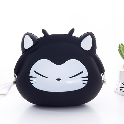 

Cute Mini Purse Soft Buckle Women Wallet Coin Bag Cartoon Silicone Clutch Bag