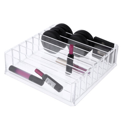 

Brush Lipstick Holder Makeup Organizer Clear Acrylic Cosmetic Makeup Tools Storage Box Case 3 Size