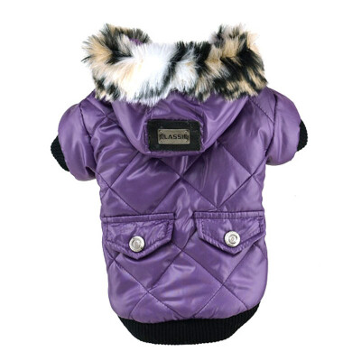 

Winter Pet Dog Clothes Super Warm Soft Fur Hood Jacket For Small Dog Coat Thicker Cotton Hoodies For Chihuahua