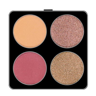 

4 Color Beauty Nude Shining Eyeshadow Palette Makeup Glitter Pigment Smoky Eye Shadow Pallete Waterproof Cosmetics