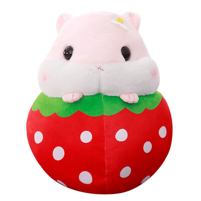 

Tailored Cute Hamster Plush Stuffed Animal Toys Fruit Hamster Kawaii Stress Reliever Toy