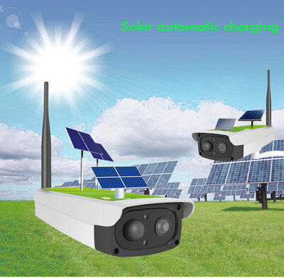 

Solar Camera video Surveillance Solar panel rechargeable battery 1080p Full HD Outdoor security indoor WiFi IP wide View camera