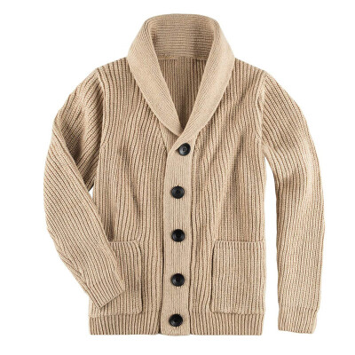 

Winter Mens Cable Knitted Cardigan Buttoned Sweater V-Neck Casual Long Sleeve