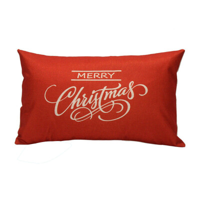 

Tailored Christmas Rectangle Cushion Cover Silk Pillow Case Pillowcase