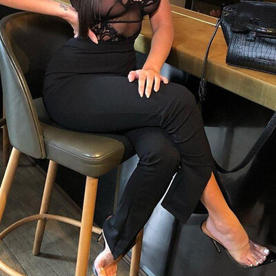 

commute trousers casual pencil pants trousers women new elegant high waist open trousers