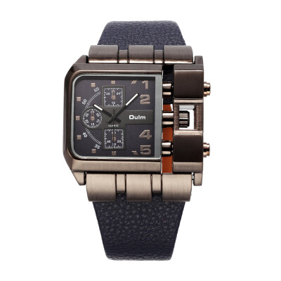 

OULM Men\ Casual Fashion Single Movement Belt Watch