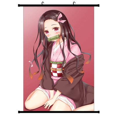 

Demon Slayer Kimetsu no Yaiba Poster Prints Anime Scrolls Poster Banners for Collect Home Wall Bedroom Decoration