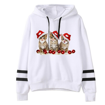 

Tailored Women Christmas Print Hooded Long Sleeves Sweatshirt Hooded Pullover Tops Shirt