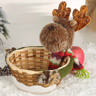 

Toponeto Merry Christmas Candy Storage Basket Decoration Santa Claus Storage Basket