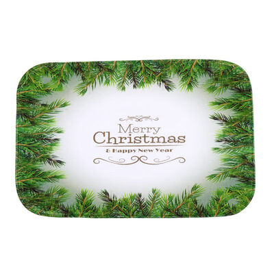 

Merry Christmas Floor Mat Doormat Carpet anti-skid Non-woven Fabric Mat Christmas Decoration Supplies
