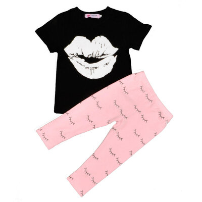 

Newborn Baby T-shirt Top Long Pants Infant Kids Boys Girls Cartoon Clothes Set Outfits 2 Pcs