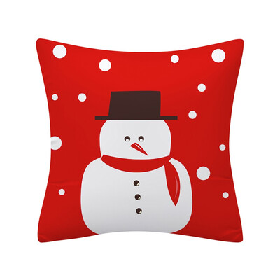 

Tailored Christmas Pillow Case Glitter Polyester Sofa Throw Cushion Cover Home Decor