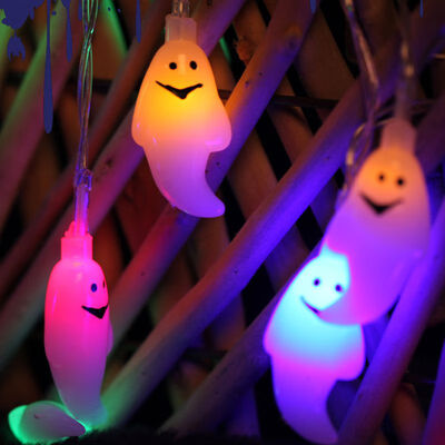 

Ghost Skull Decorative Lights Cute Halloween Decorative String Light Layout Bar Party Battery USB Outdoor Indoor LED Lights
