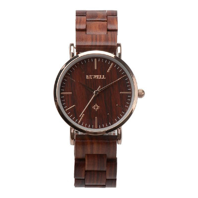 

BEWELL ZS-W163A Quartz ManWomen Optional Ultra Thin Wood Luxury Watch Brand Fashion Gift for Father Friend Dress Style Good Quali