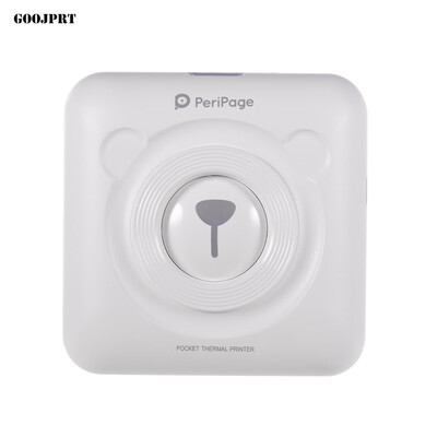 

GOOJPRT PeriPage Mini Pocket Wireless BT Thermal Printer Picture Photo Label Memo Receipt Paper Printer with USB Cable Support for