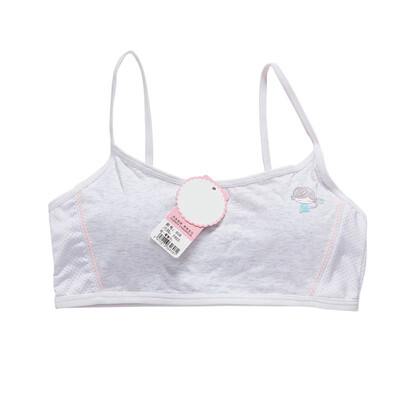 

Girls Cotton Bra Sports Underwear for Teenager White Print Girl Training Bra Children Kids Underwear Clothing 8-16T