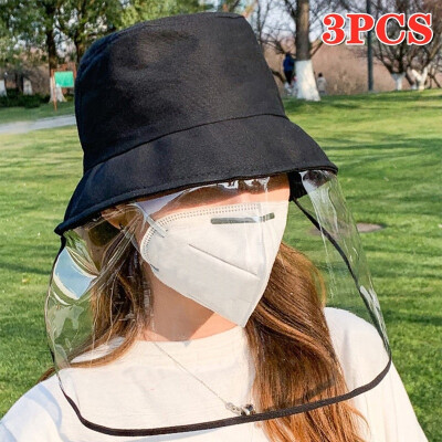 

321PCS Protective Hat Face Mask Cap Transparent Eye Protection Epidemic Mask Anti-virus Protective Hat Fisherman Hat