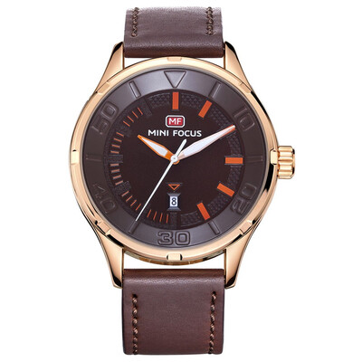 

BOFUTE Male Watches Casual Watch Leisure Japanese Quartz Movement Calendar Waterproof Genuine Leather Watchband 0008G