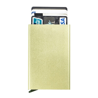 

Aluminum ID Credit Card Holder Organizer Wallet Pouch Portable Slim Automatic Pop-up Credit Card Case