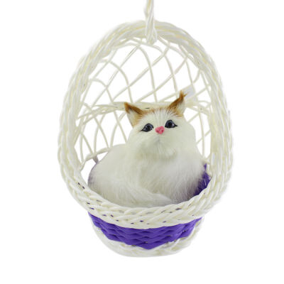 

DIY Hanging Basket Miniature Ornament Garden Animal Lovely Ornament Doll House Decoration Office Home Decor Accessories New