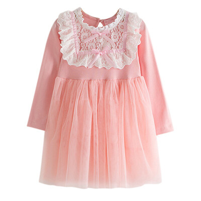 

Christmas Mesh Baby Girl Dress Autumn Long Sleeve Court Retro Baby Girl Clothes Kids Dress For Girls Fashion Princess Dress