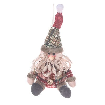 

Christmas Decoration Cloth Ball Doll Pendant Xmas Trees Hanging Ornament Santa Snowman Elk