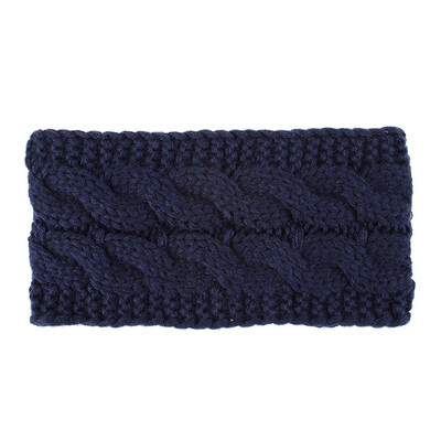 

12 Colors Women Warm Winter Snow Hat Fashion Wool Twist Knitted Turban Headband No Top Wool Hat Headband
