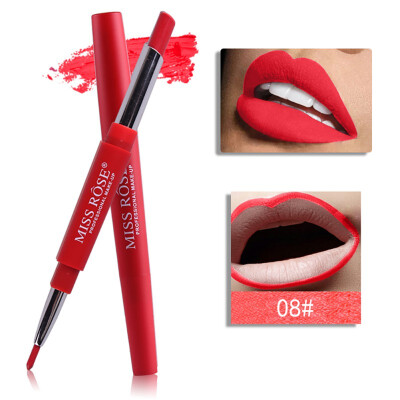 

High Quality Matte Lipstick Pencils Lips Batom Sexy Nude Color Cosmetics Pigments Double-end Waterproof Matte Lipstick Pen