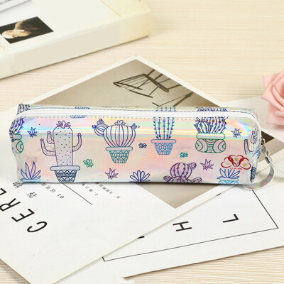 

Pencil Case Creative Cute Pencil Cases Bag Organizer with Zipper Large Capacity Colorful Laser
