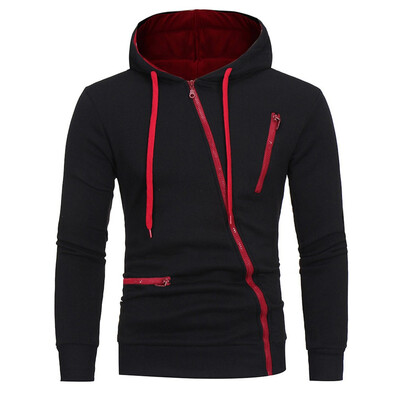 

Toponeto Fashion Men Warm Solid Zipper Hooded Long Sleeve Sport Outdoor Coat