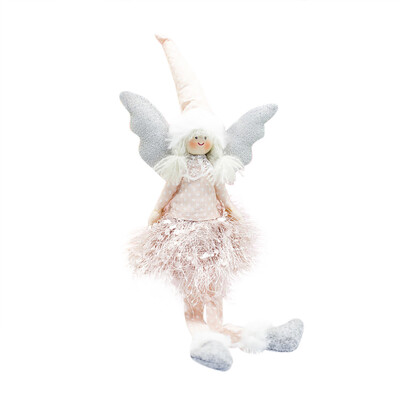 

Toponeto Christmas Angel Doll Christmas Long Feet Doll Decoration Home Party Ornament