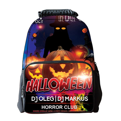 

Tailored Halloween 3D Animal Bags Funny Women And Men Shoulder Bookbag School Bag