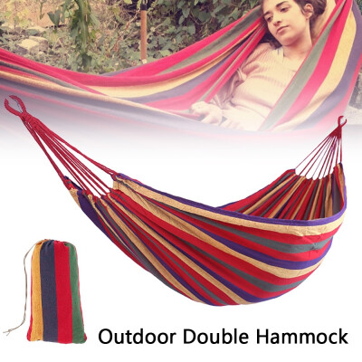 

Portable Garden Canvas Hammock Canvas Bed Camping Hanging Porch Backyard Indoor Outdoor Swing