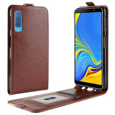 

WIERSS Flip Leather Case for Samsung Galaxy A7 2018 SM-A750F A750 Retro Wallet Case Leather Cover Cases Fundas Capa Coque