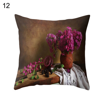 

Super Soft Flowers in Vase Cushion Cover Home Office Decorative Pillow Case