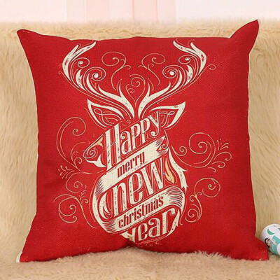 

Tailored Christmas Pillow Case Sofa Waist Throw Cushion Cover Home Decor