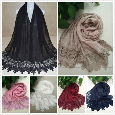 

Women Winter Autumn Cotton Crinkle Long Soft Scarves Bufandas Hijab Shawl Cape