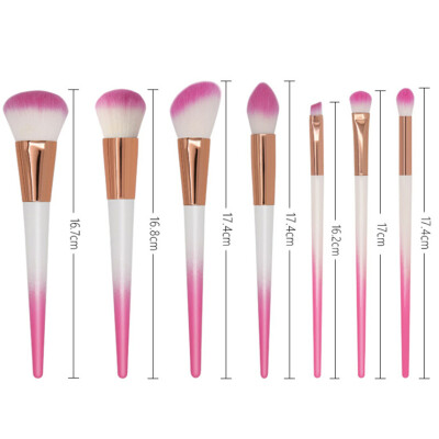 

7Pcs Makeup Brushes Set Foundation Brush Eyebrow Brush Loose Powder Kit scattered powder