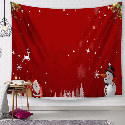 

Siaonvr Christmas Tapestry Santa Print Wall Hanging Tapestry Art Home Decor